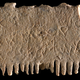 Canaanite lettering on an ancient ivory comb found in Israel.